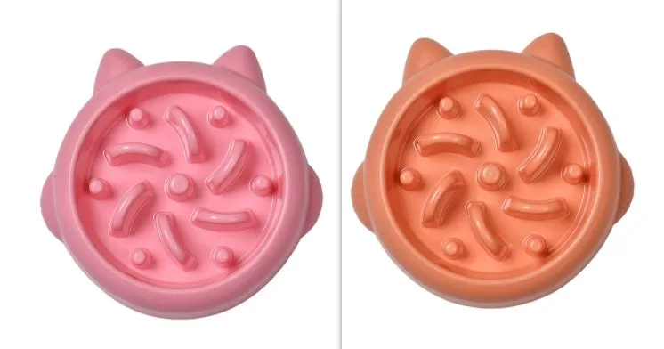 Green bone-shaped slow feeder dog bowl with raised ridges to prevent fast eating.