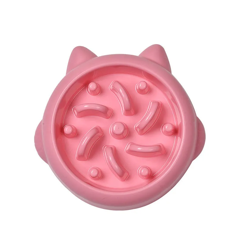 Green bone-shaped slow feeder dog bowl with raised ridges to prevent fast eating.