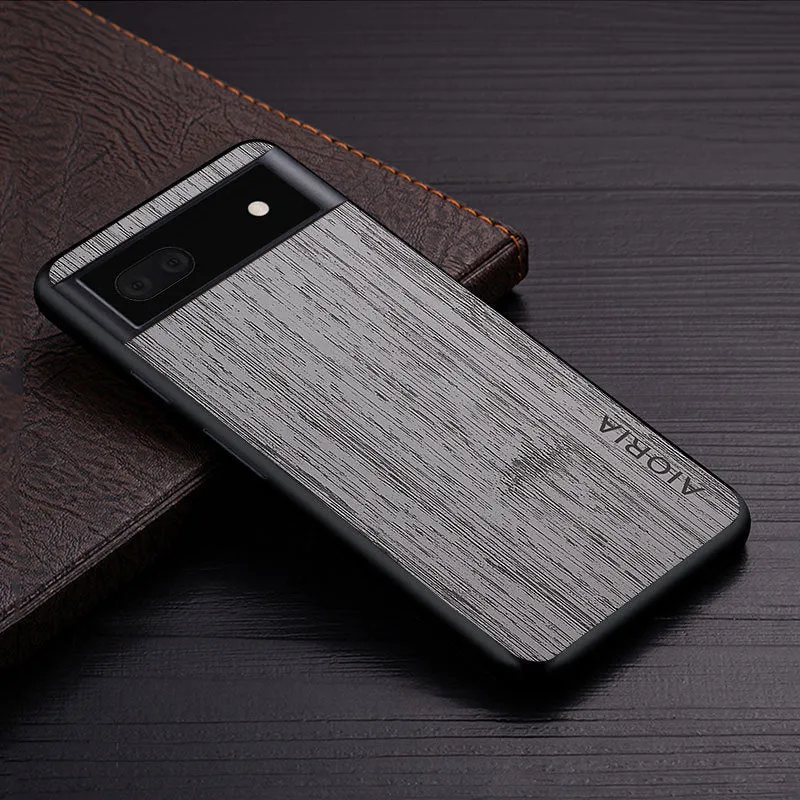 Handmade leather phone case for Google Pixel 4 to 7 Pro in black back cover style