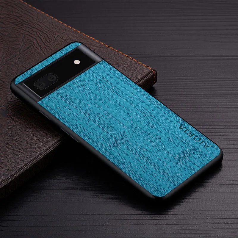 Handmade leather phone case for Google Pixel 4 to 7 Pro in black back cover style