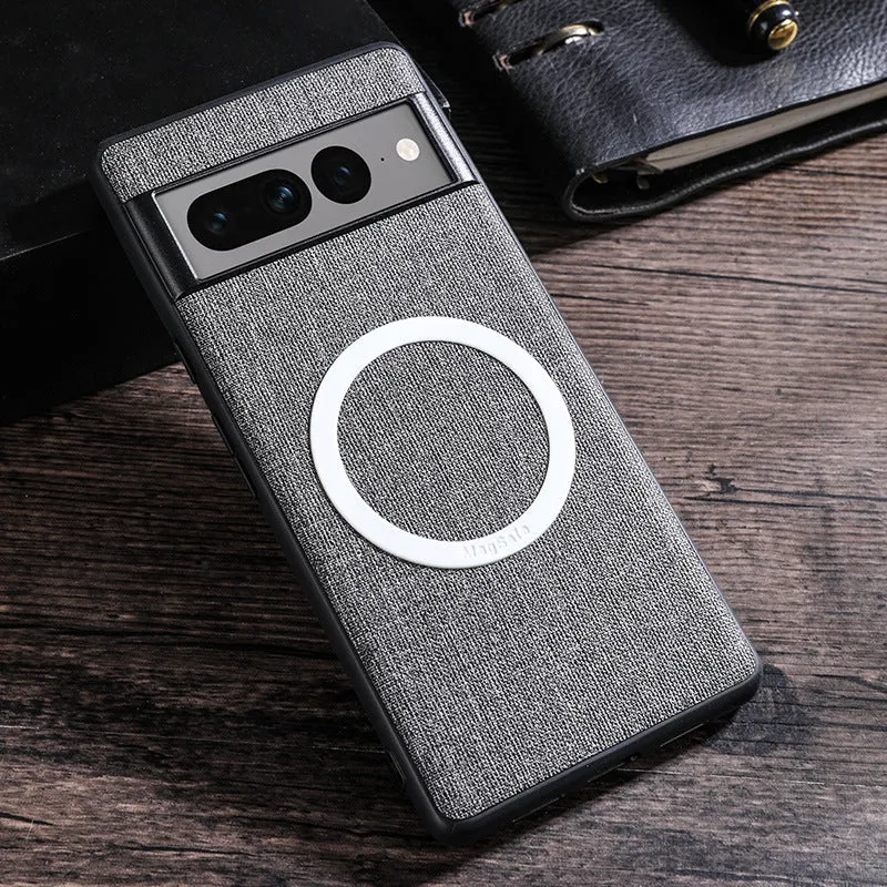 PC magnetic phone case for Google Pixel series in five colours: black, blue, pink, gray, red
