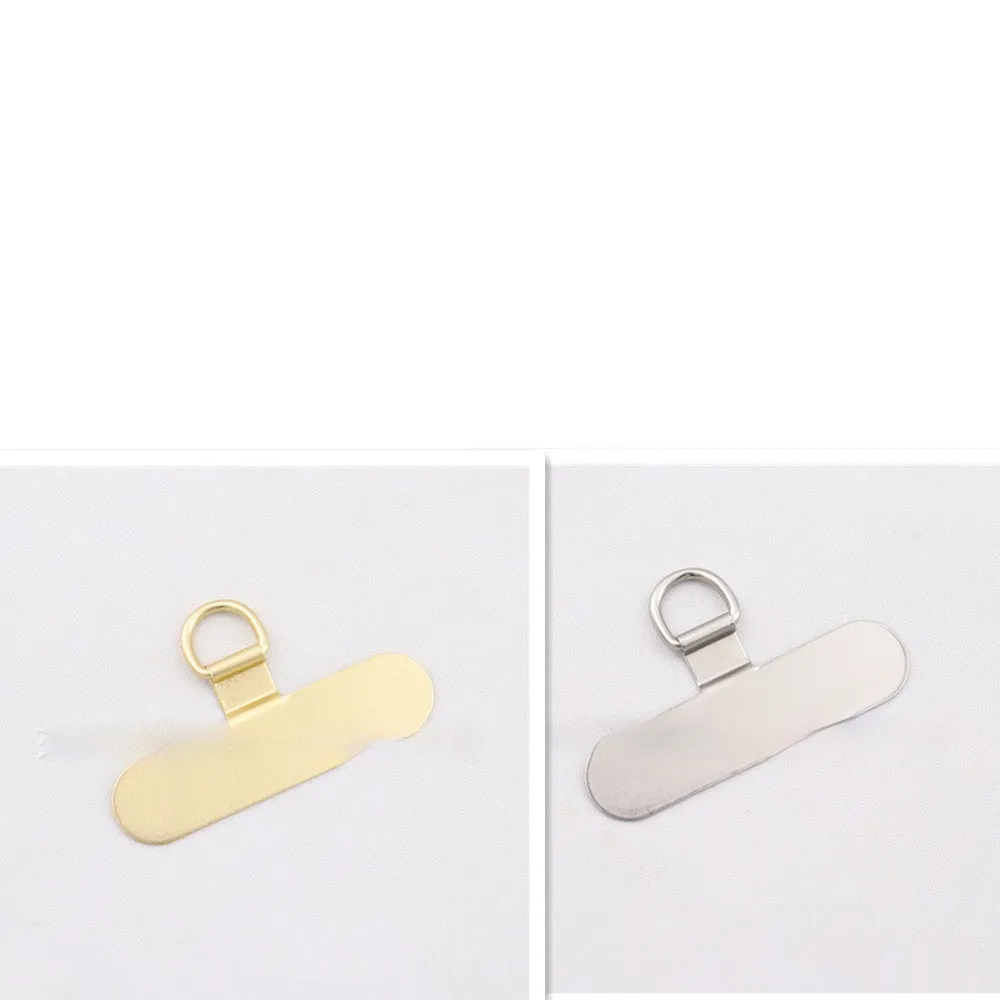 304 stainless steel phone clip charging port fixing gasket in silver on a phone