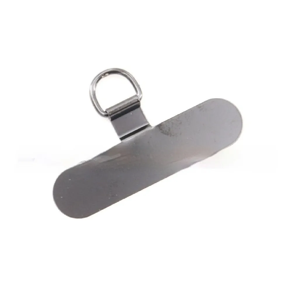 304 stainless steel phone clip charging port fixing gasket in silver on a phone