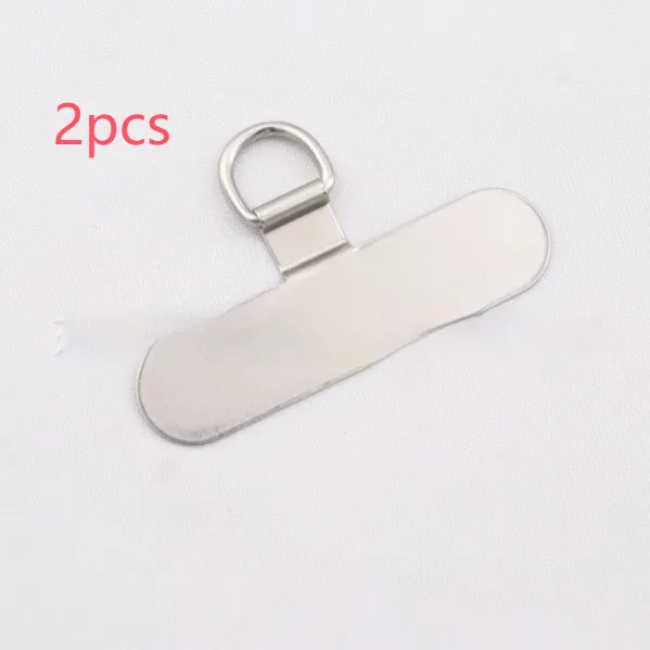 304 stainless steel phone clip charging port fixing gasket in silver on a phone