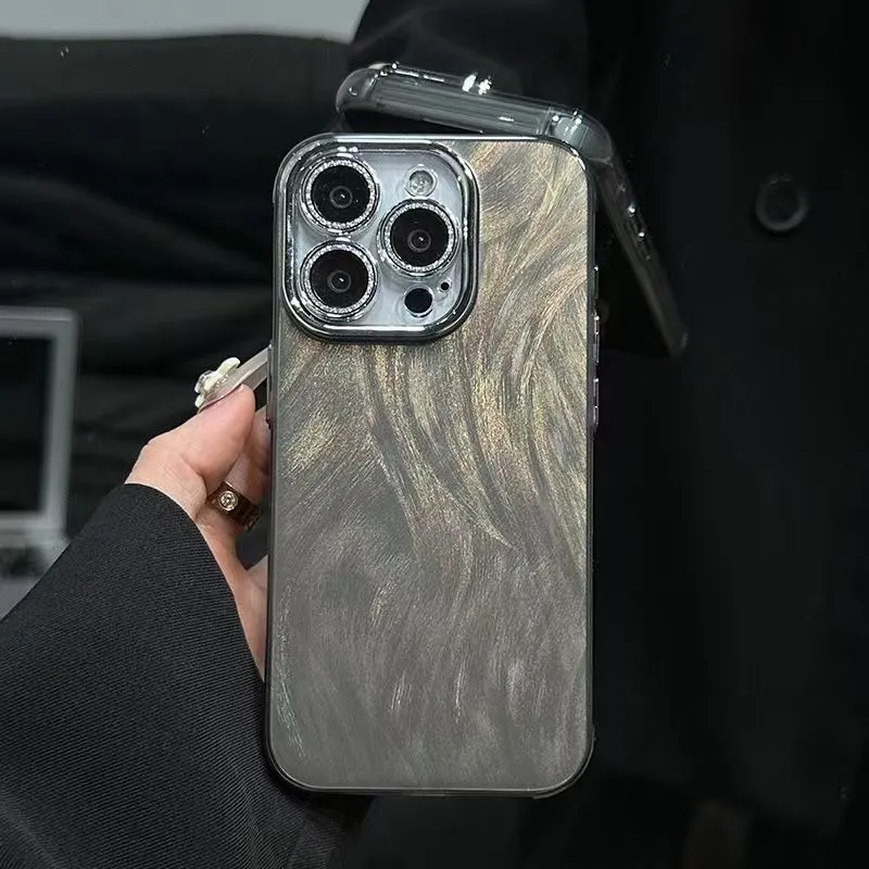 Glitter phone case for Apple iPhone 11-15, shockproof, black, shows all-inclusive fit with lens protector and bracelet