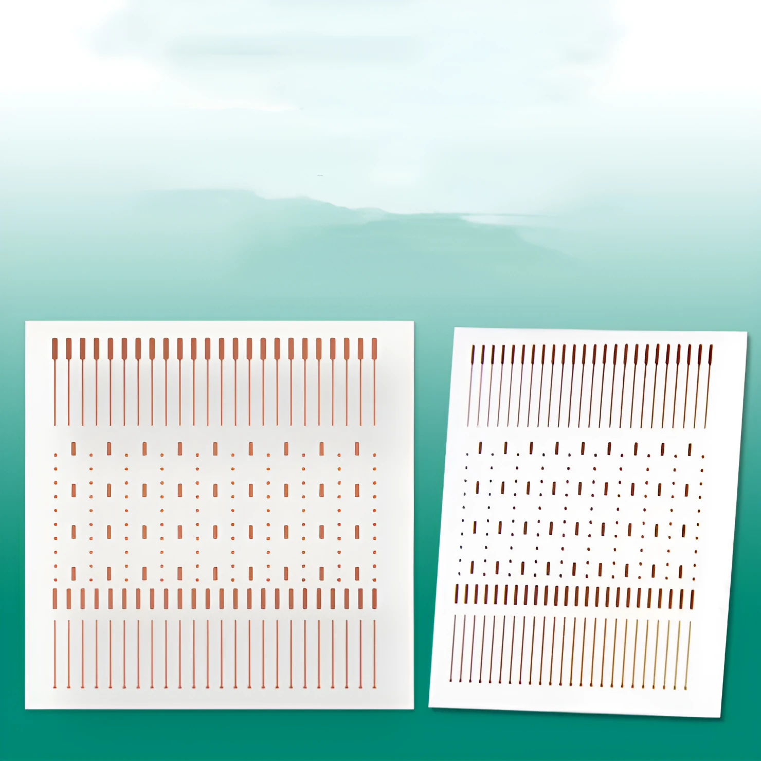 Red copper mobile phone spot welding patch square shape 28mm length 1mm thickness for motherboard repair