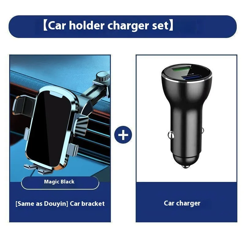 Retractable suction cup car phone holder with telescopic arm on dashboard