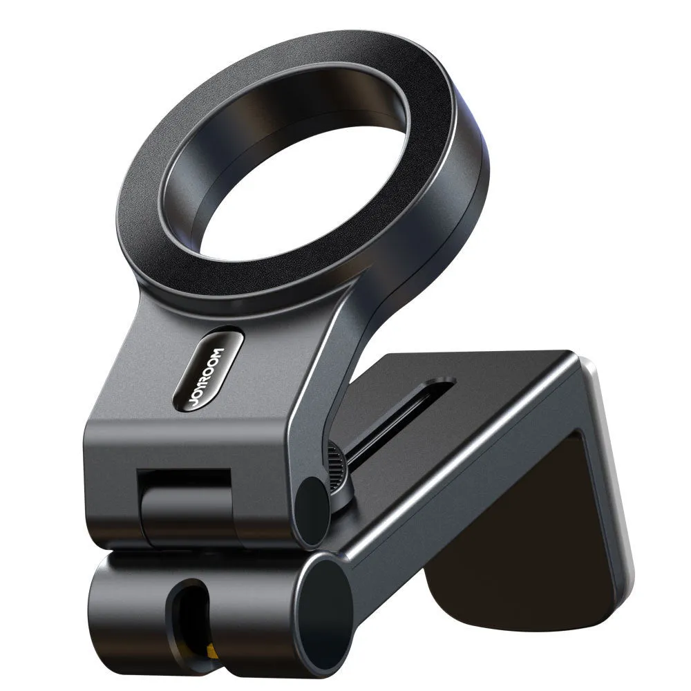 Black universal magnetic desktop phone holder for 4.7 to 7.0 inch devices, made from ABS PC material.
