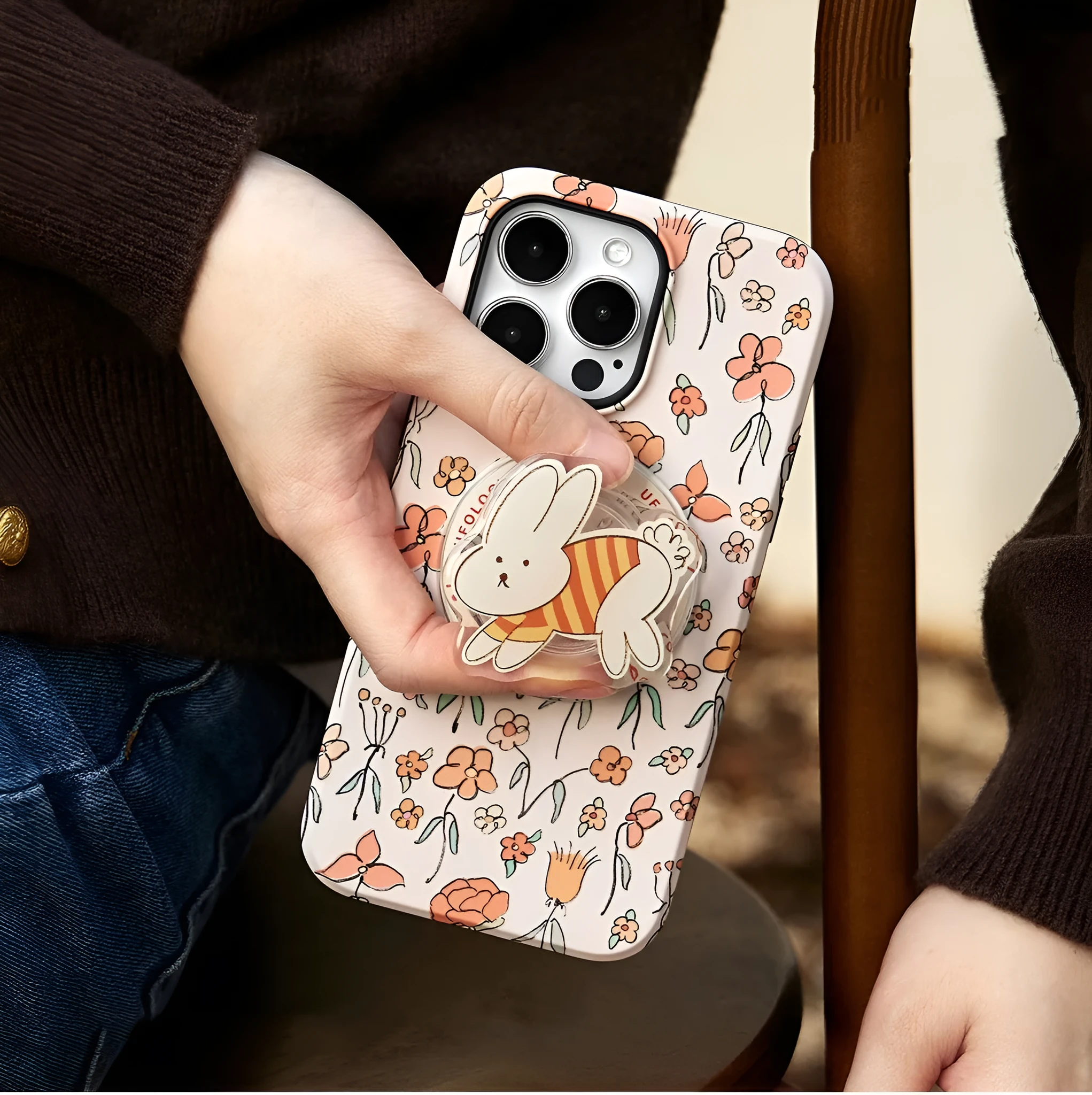 Original 2-in-1 Magnetic Phone Case for iPhone 13 Pro Max with TPU matte shell and magnetic card holder