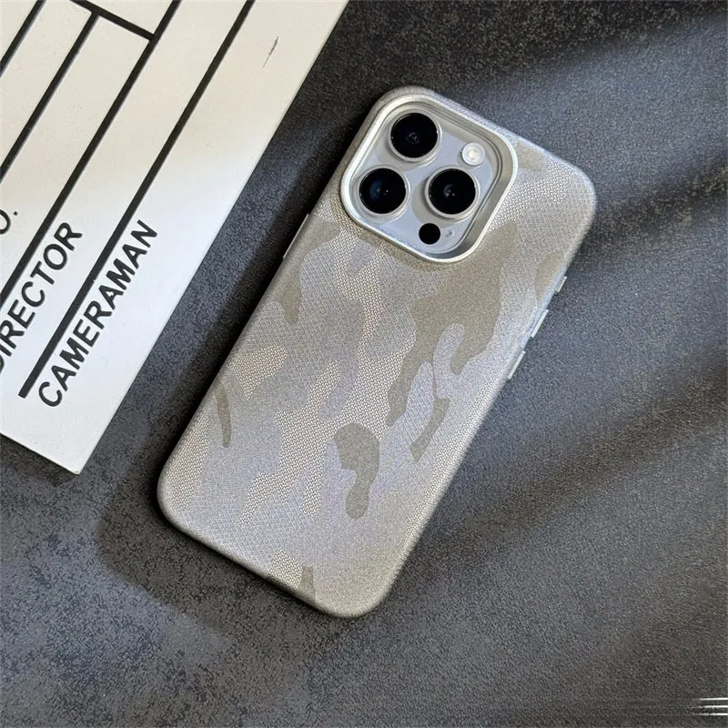 Magnetic drop-resistant phone case in imitation leather for iPhone 12-15 series, dark purple colour, shockproof and anti-fingerprint