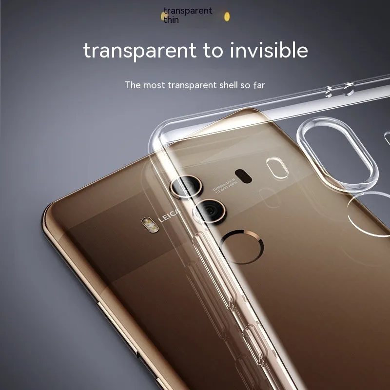 Transparent soft silicone phone case for Huawei Mate 10 clear back cover