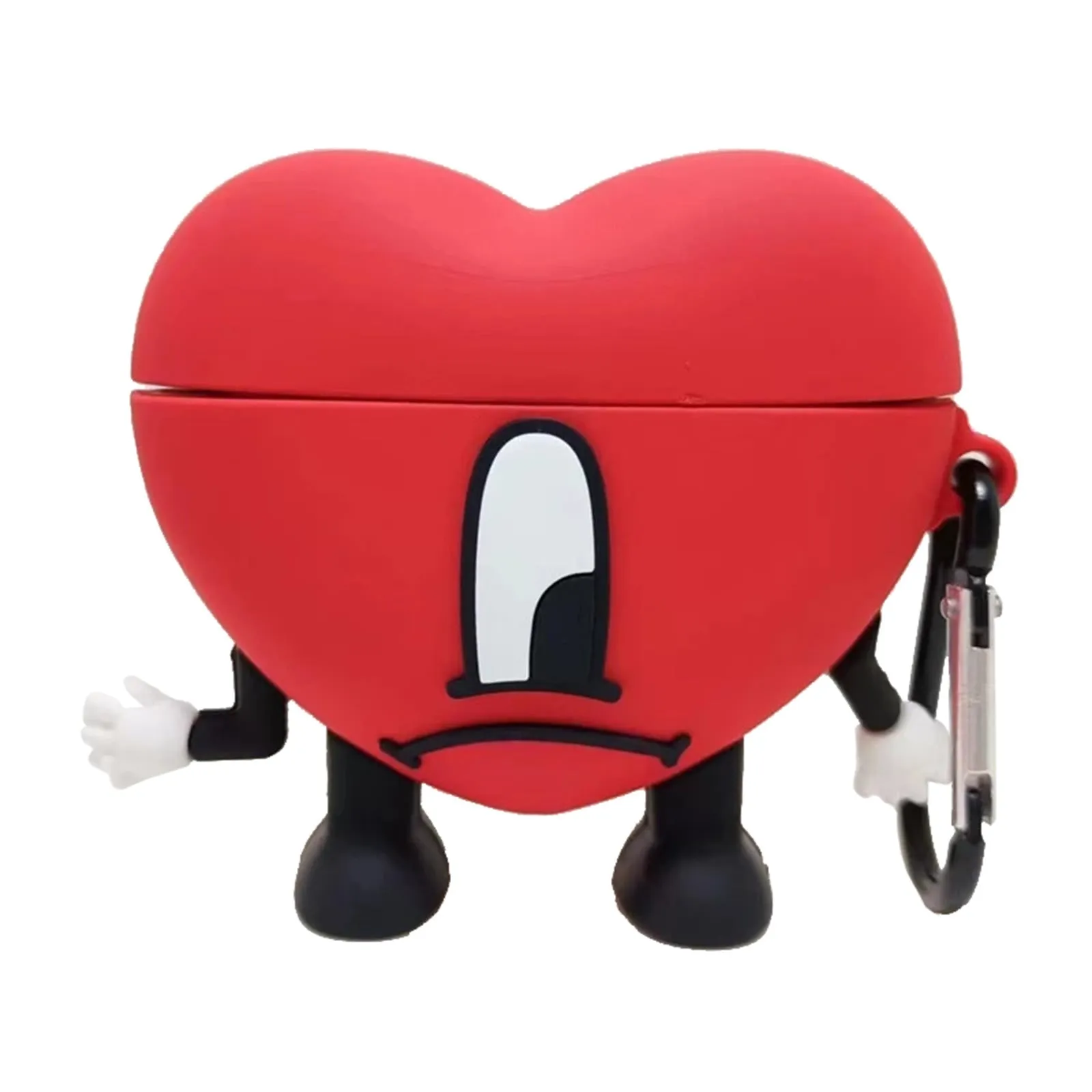 Cute silicone love earphone sleeve cartoon love feet design for AirPods case