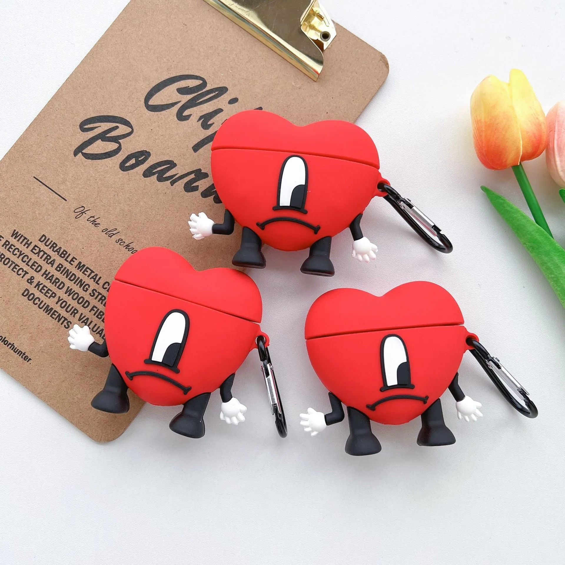 Cute silicone love earphone sleeve cartoon love feet design for AirPods case