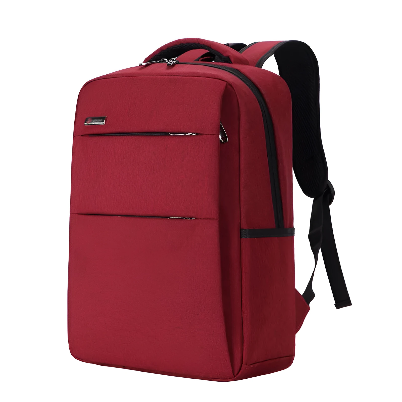 Waterproof rechargeable laptop backpack in various colours showing shoulder straps and Oxford cloth material