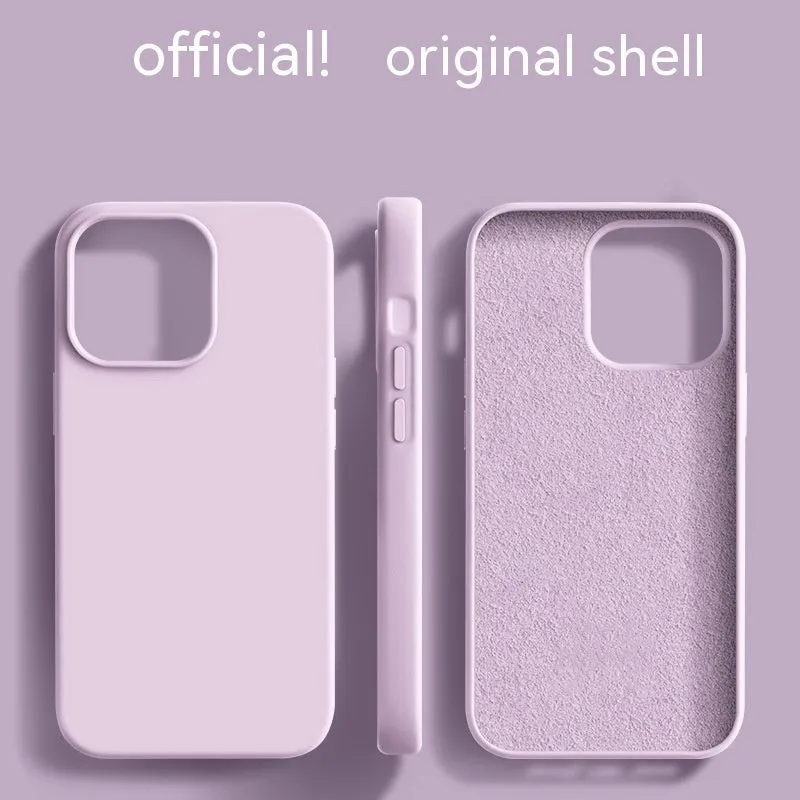 Frosted liquid silicone phone case with heat dissipation and anti-fingerprint finish for iPhone