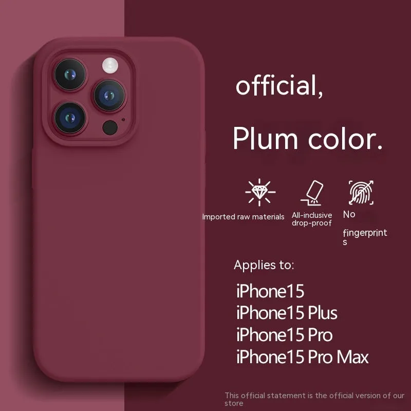Frosted liquid silicone phone case with heat dissipation and anti-fingerprint finish for iPhone