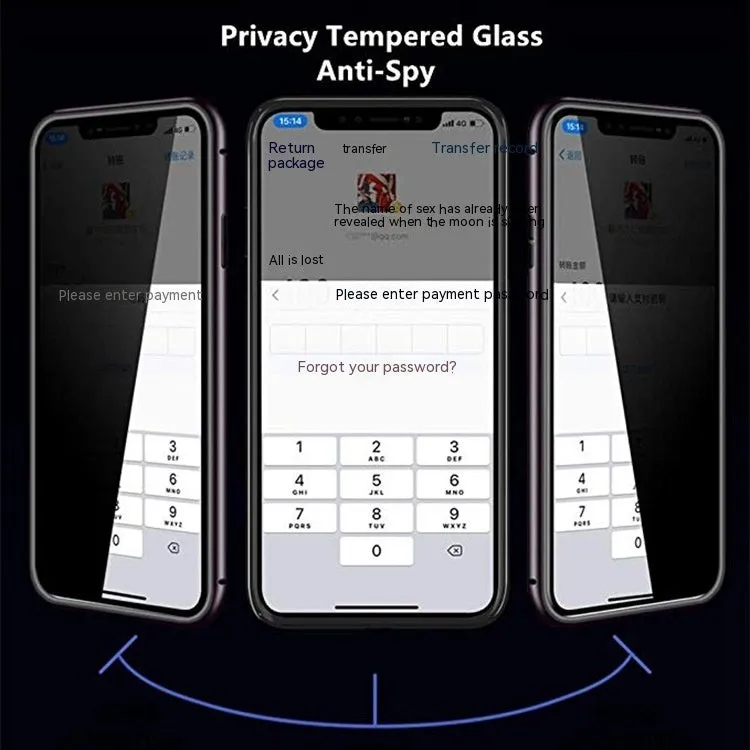 Samsung S23 Ultra anti-peep magnetic phone case with double-sided glass, mirror finish, and metal frame in gold colour