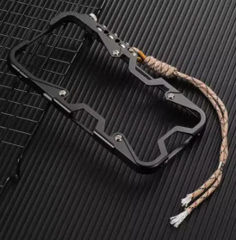 Metal frame robot arm phone case for iPhone in silver with anti-fall protection and heat dissipation