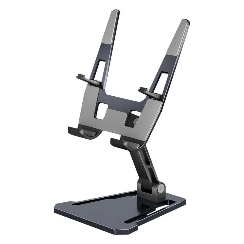 Creative desktop phone holder in aluminium alloy with radiator bracket, FZ01 style, on a desk