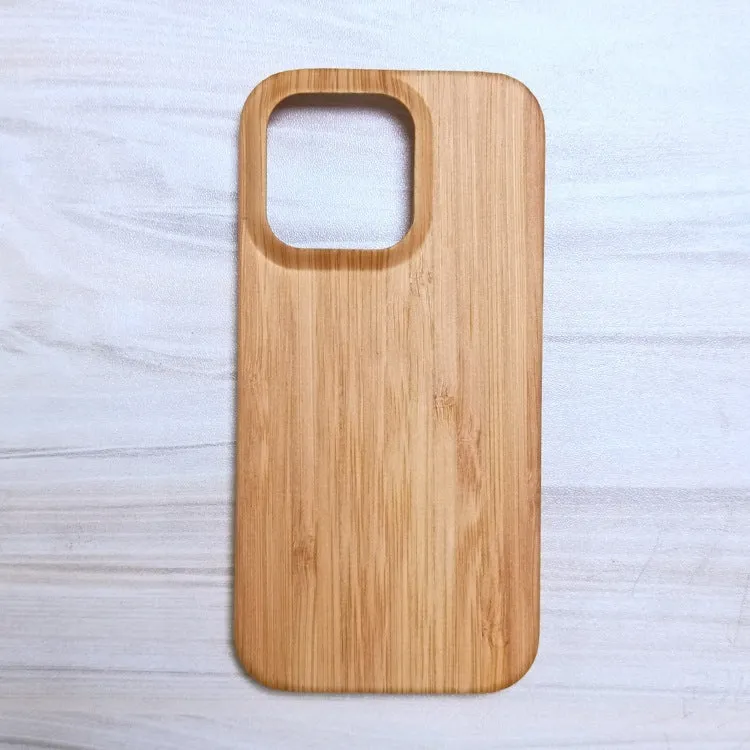 Wooden phone case hard shell retro back cover for iPhone 12-15 Pro Max in walnut finish