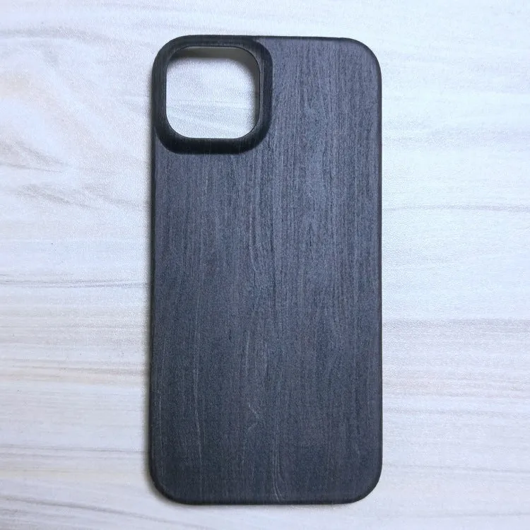 Wooden phone case hard shell retro back cover for iPhone 12-15 Pro Max in walnut finish