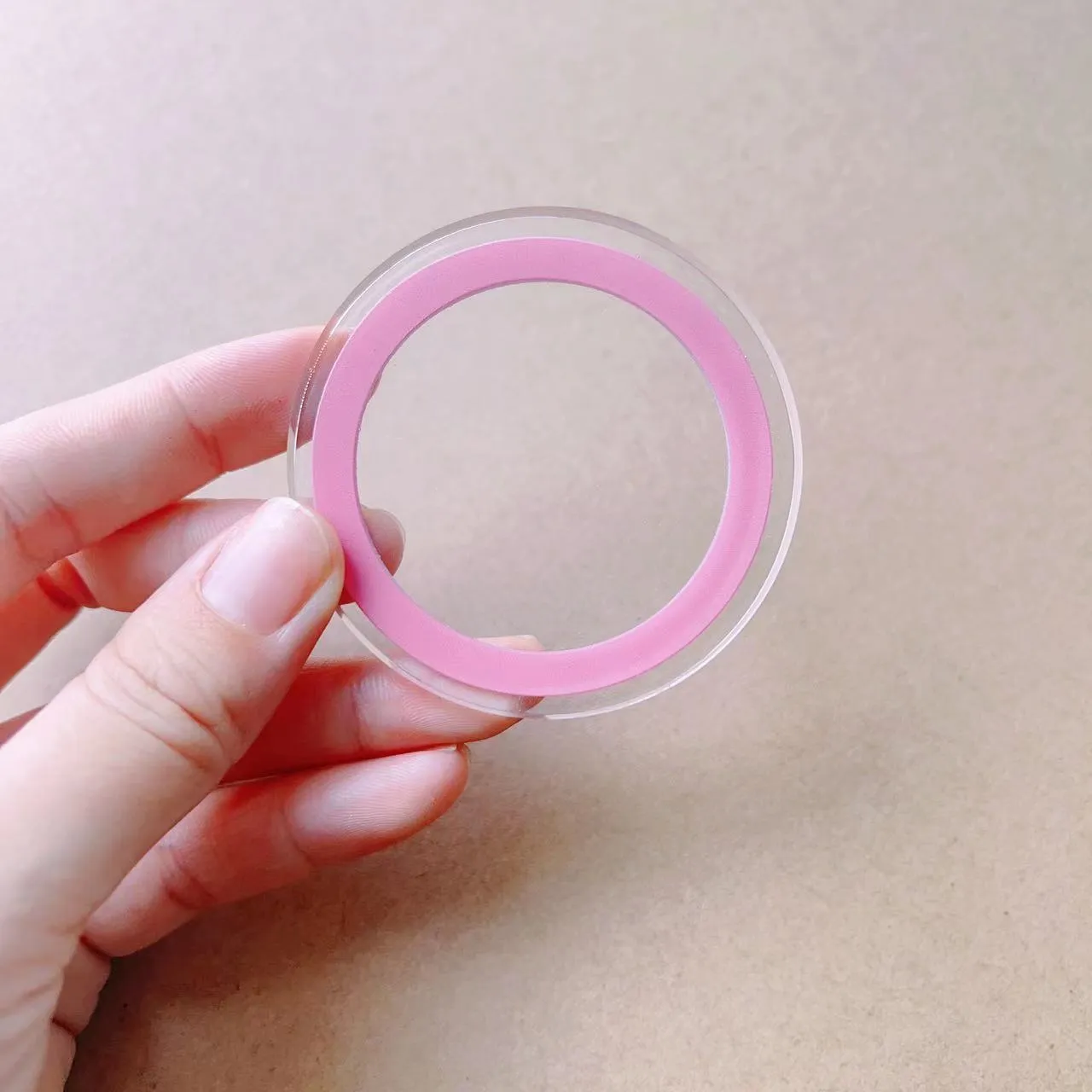 Epoxy resin airbag bracket with magnetic suction cup and ring for car phone mounting, shown in black colour option
