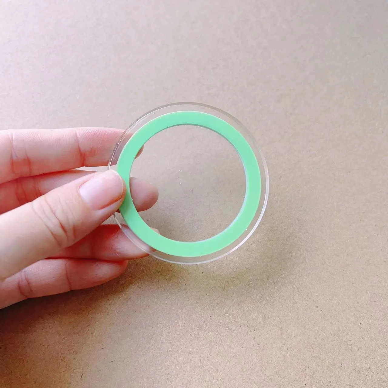 Epoxy resin airbag bracket with magnetic suction cup and ring for car phone mounting, shown in black colour option
