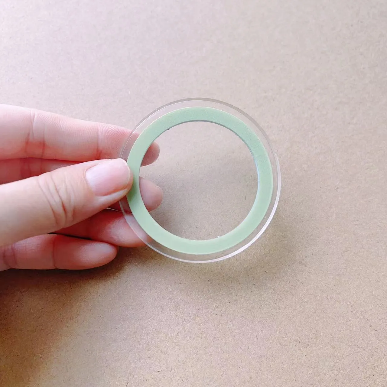 Epoxy resin airbag bracket with magnetic suction cup and ring for car phone mounting, shown in black colour option