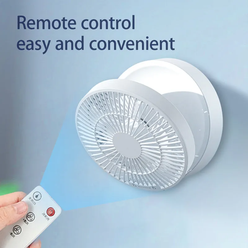 White blue or green USB rechargeable portable folding fan with remote control and warm night light