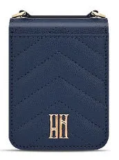 PU leather crossbody phone case for Samsung Z Flip 3 4 5 in black