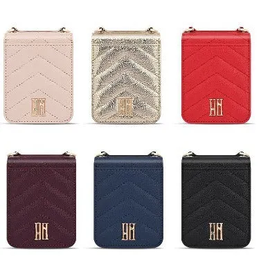 PU leather crossbody phone case for Samsung Z Flip 3 4 5 in black