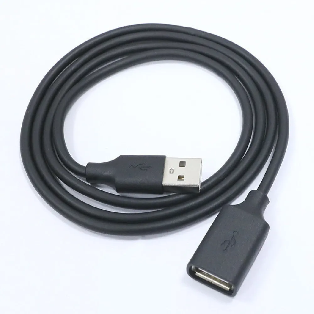 USB 3.0 extension cable male to female black PVC 0.5m length for printer and data transfer