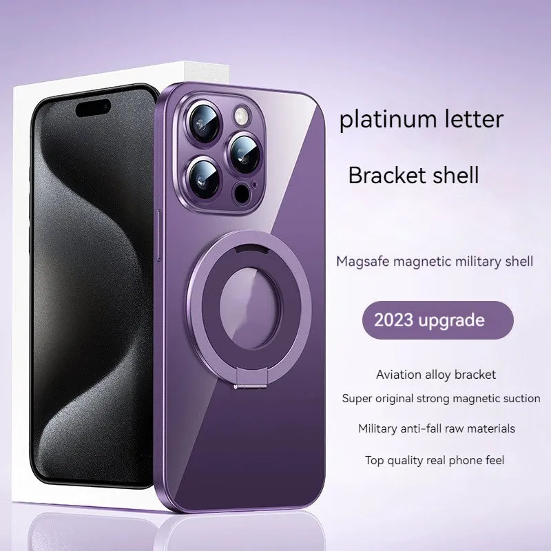 Creative Phone Case Pivot Protective Cover magnetic silicone drop-resistant for Apple iPhone series in five colours