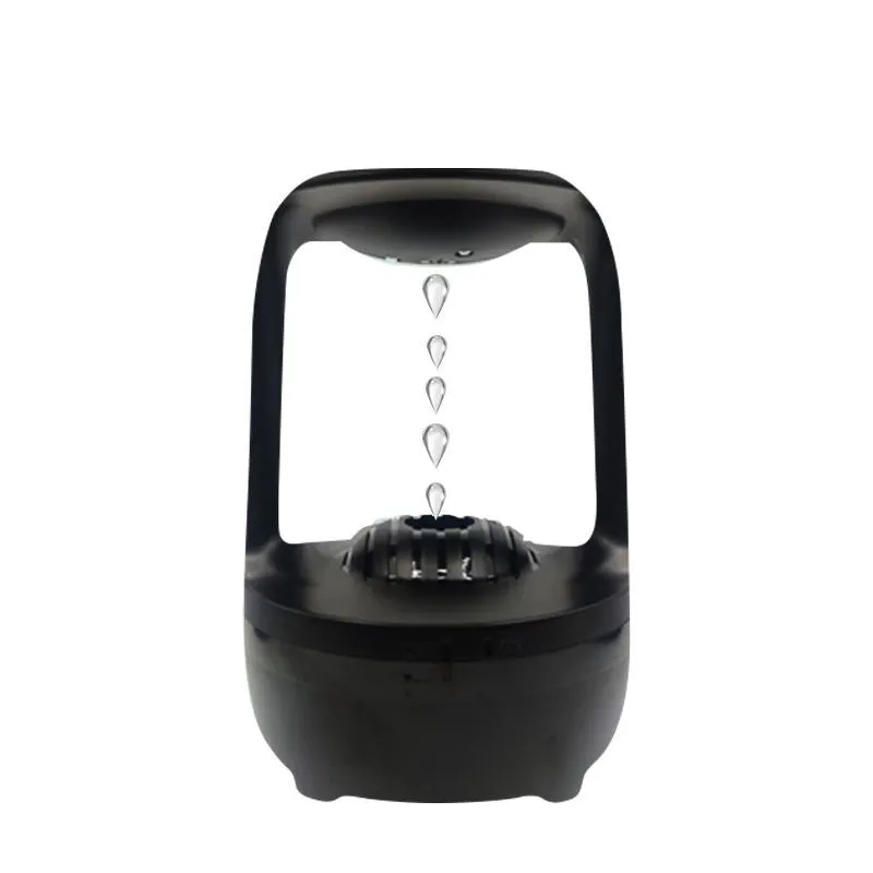 Anti-gravity humidifier with water drop backflow circulation and 500ml capacity for bedroom or office use