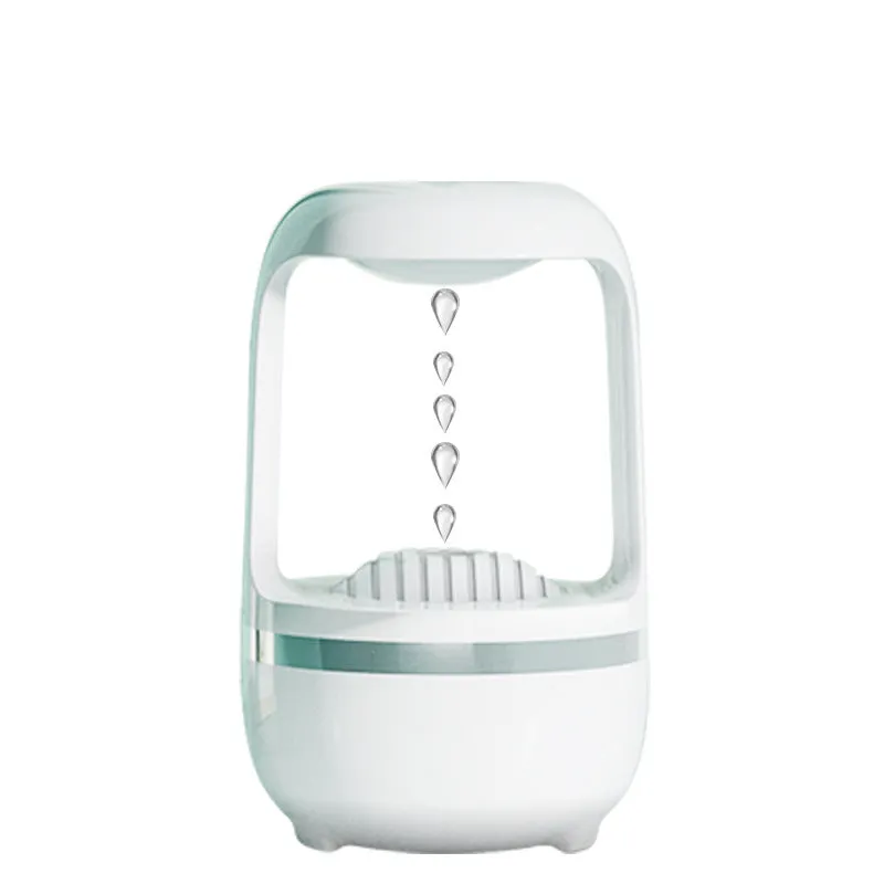 Anti-gravity humidifier with water drop backflow circulation and 500ml capacity for bedroom or office use