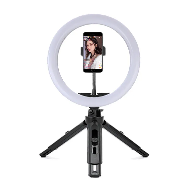 10-inch smartphone ring light with metal bracket for photography and video