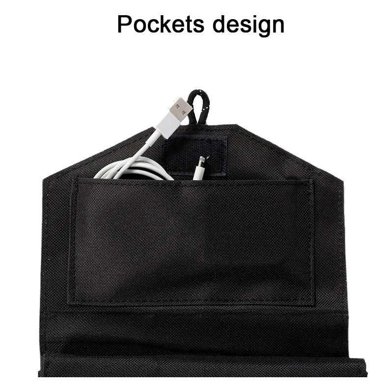 30W solar charging board folding bag portable USB panel with carabiner clips for outdoor camping