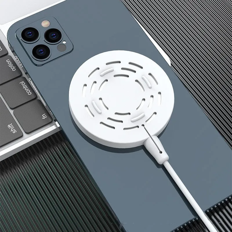 Silicone protective cover for Magsafe wireless charger in black, shockproof anti-fall design