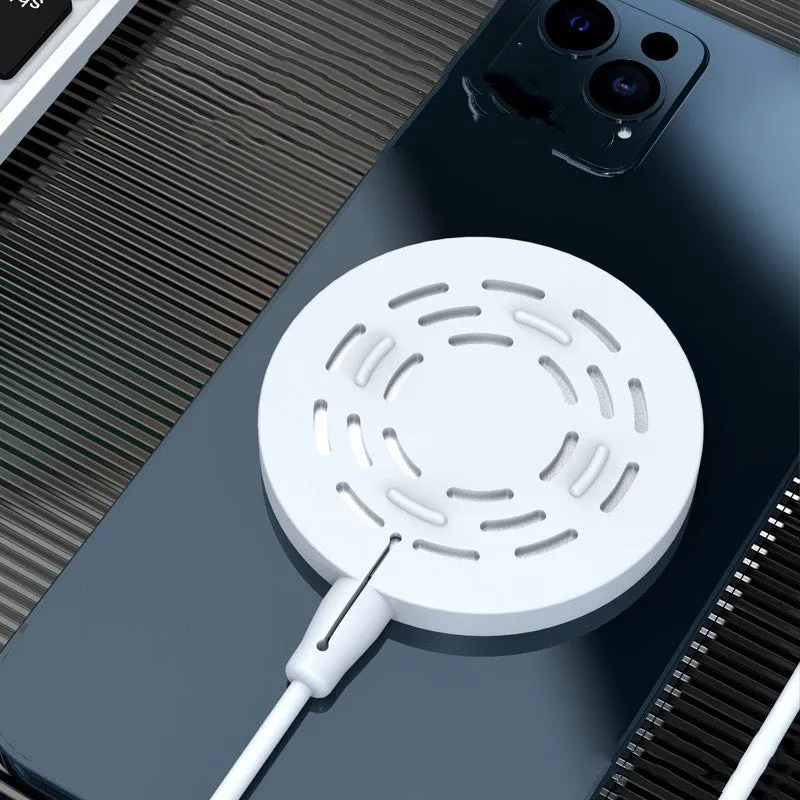 Silicone protective cover for Magsafe wireless charger in black, shockproof anti-fall design