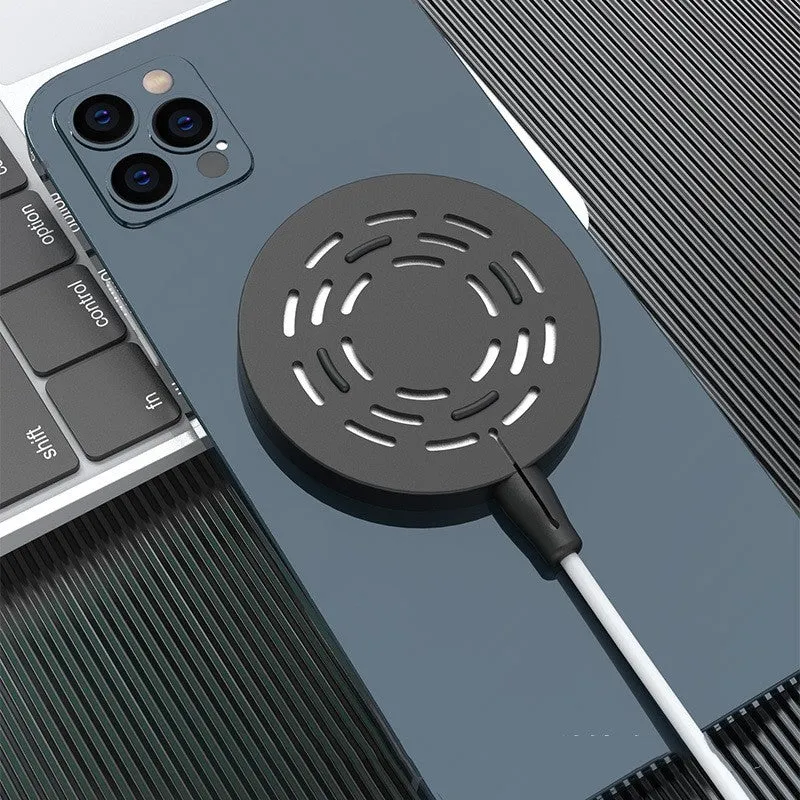 Silicone protective cover for Magsafe wireless charger in black, shockproof anti-fall design