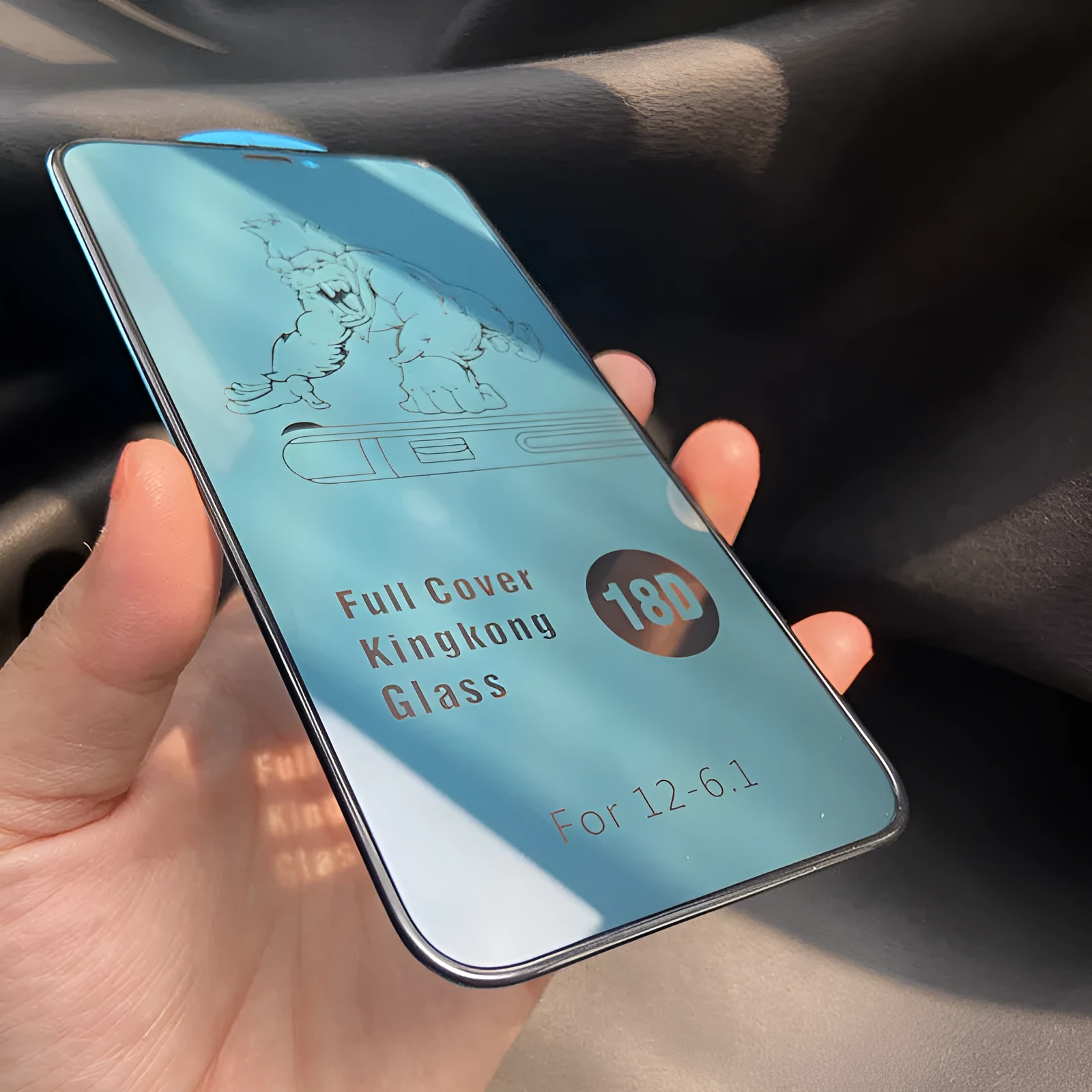 Airbag tempered glass privacy screen protector for iPhone 15 series anti-peep black edge film
