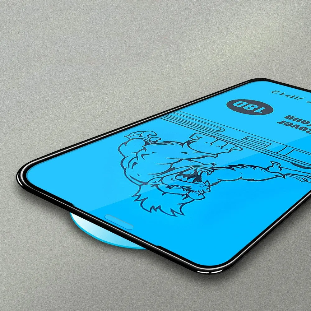Airbag tempered glass privacy screen protector for iPhone 15 series anti-peep black edge film