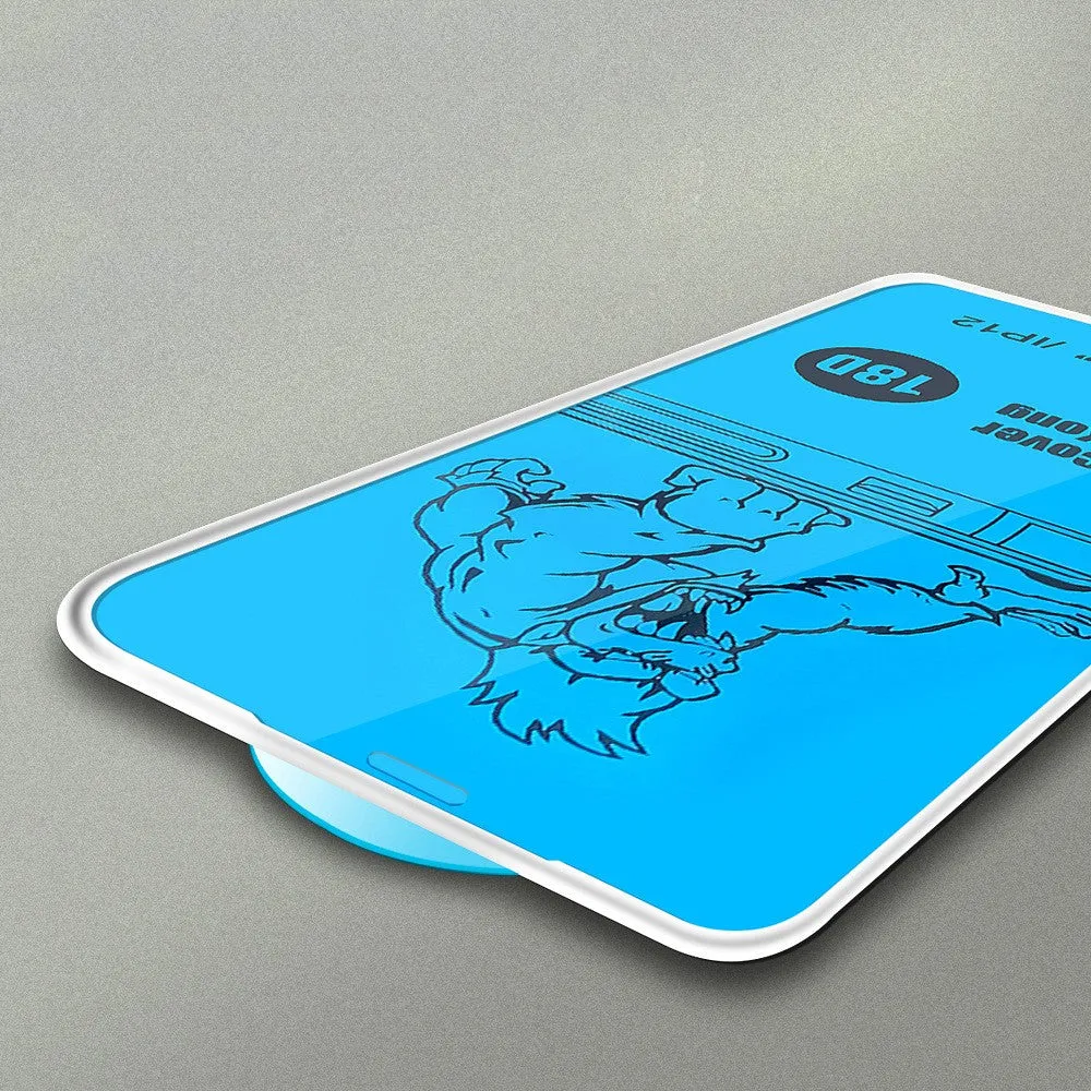 Airbag tempered glass privacy screen protector for iPhone 15 series anti-peep black edge film