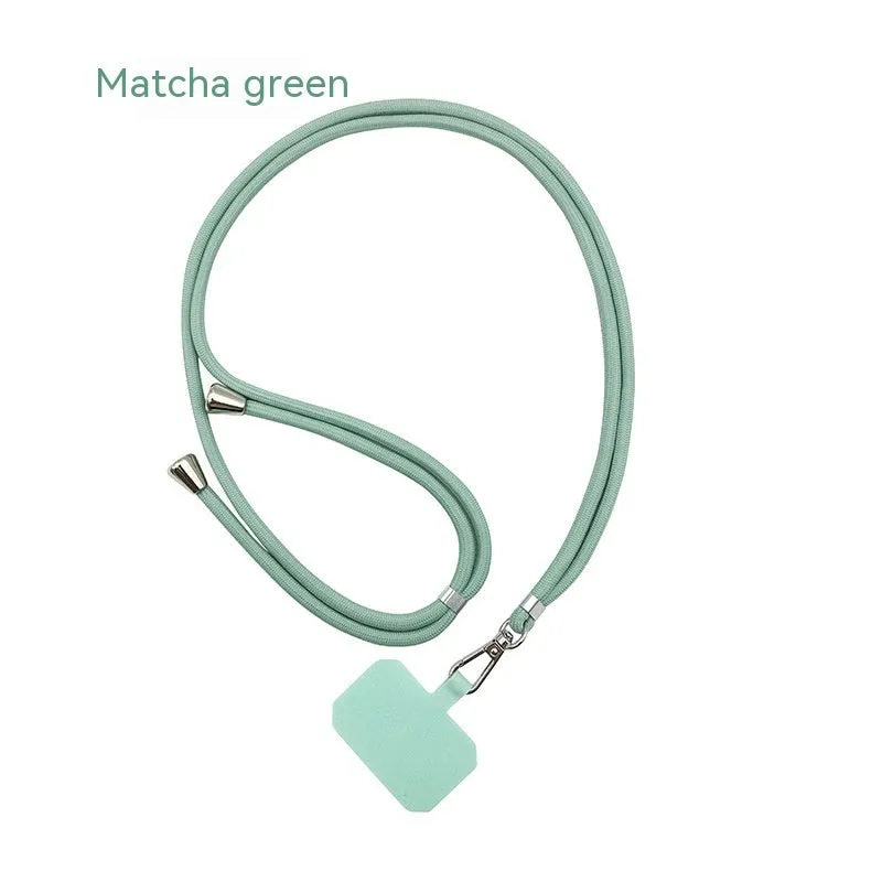 TPU polyester mobile phone back splint lanyard gasket in black, with hand strap, universal fit for phone case