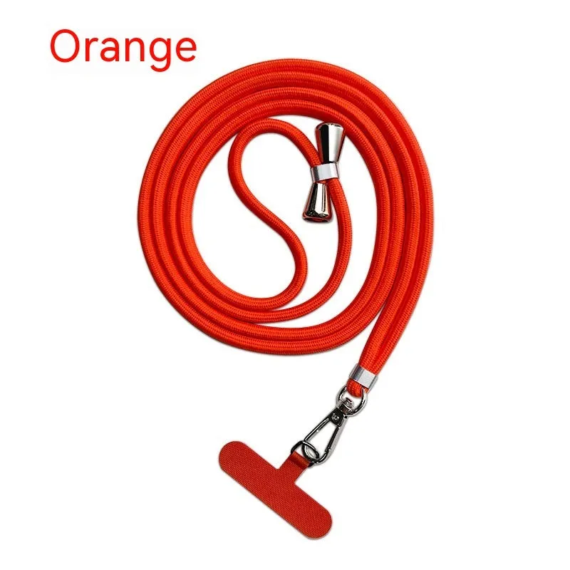 TPU polyester mobile phone back splint lanyard gasket in black, with hand strap, universal fit for phone case