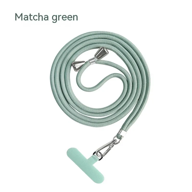 TPU polyester mobile phone back splint lanyard gasket in black, with hand strap, universal fit for phone case