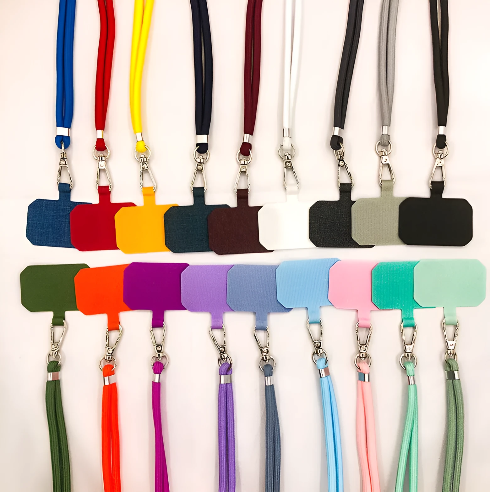 TPU polyester mobile phone back splint lanyard gasket in black, with hand strap, universal fit for phone case