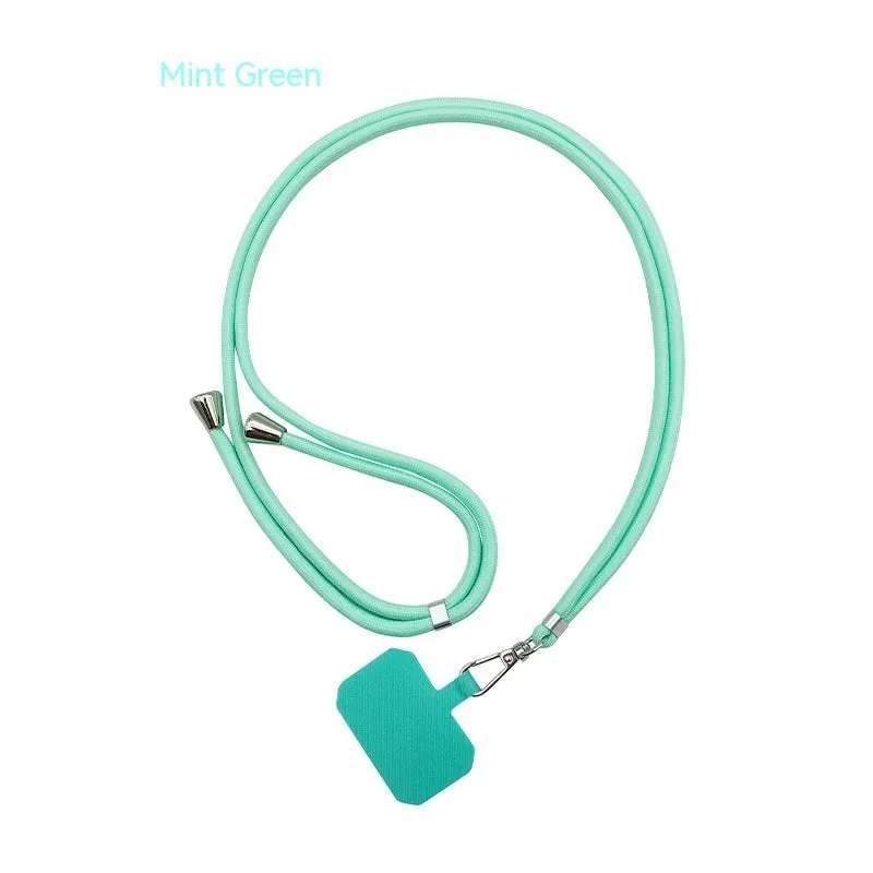 TPU polyester mobile phone back splint lanyard gasket in black, with hand strap, universal fit for phone case