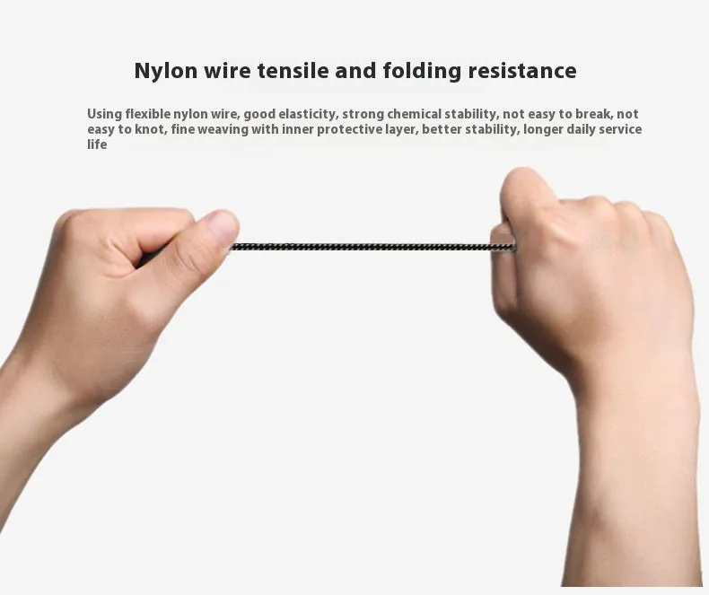 15cm Type-C data cable with metal connector and black nylon PVC exterior for remote control charging