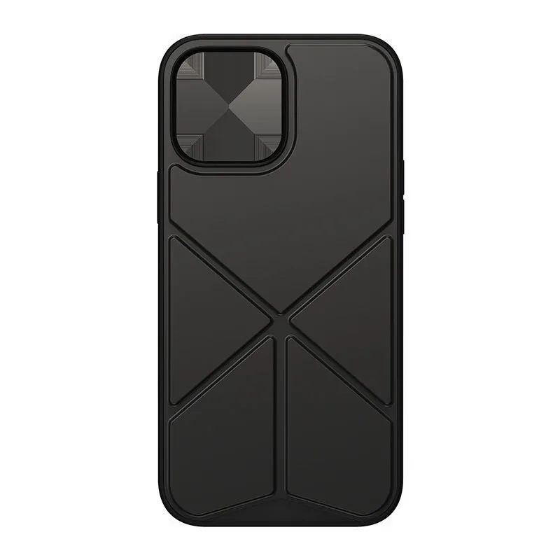 Black and blue TPU back cover cases for iPhone 13, 13 Pro, and 13 Pro Max.